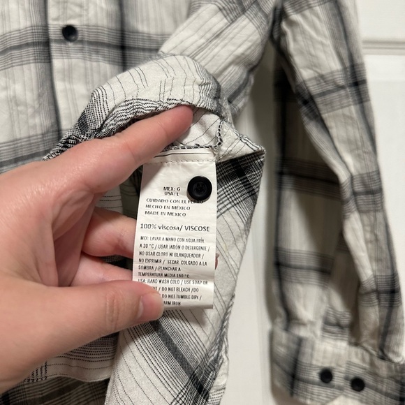 Cuidado con el Perro Black & White Flannel Men's L, Large - Picture 3 of 5